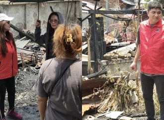 Venny Nangka Turun Tangan, Rangkul Korban Kebakaran di Ranotana Manado