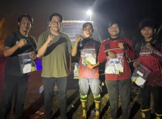 Palangka Raya Dikepung Kabut Asap, Legislator Turun Jalan Bagikan Masker dan Vitamin