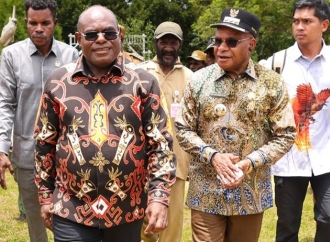 Gubernur Papua Tengah Resmikan Pembangkit Listrik Tenaga Surya