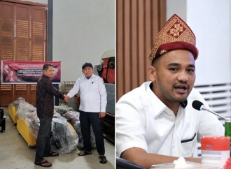 Jamaluddin Idham Salurkan Bantuan Pompa Air Kepada Lima Kelompok Tani di Aceh Selatan