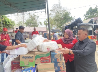 PDI Perjuangan Dirikan Posko Bantuan Korban Kebakaran di Serdang Bangka Selatan