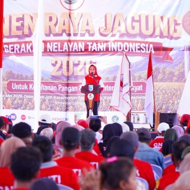 Panen Raya Jagung GNTI, Winarti Tekankan Pentingnya Fasilitas Dryer bagi Petani