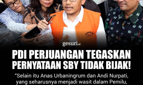 PDI Perjuangan Tegaskan Pernyataan SBY Tidak Bijak! (3/16)