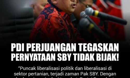 PDI Perjuangan Tegaskan Pernyataan SBY Tidak Bijak! (4/16)