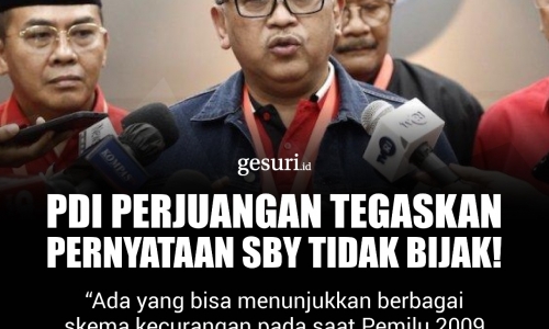 PDI Perjuangan Tegaskan Pernyataan SBY Tidak Bijak! (10/16)