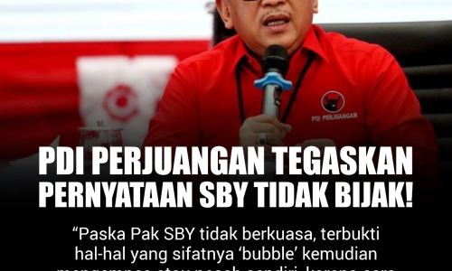 PDI Perjuangan Tegaskan Pernyataan SBY Tidak Bijak! (11/16)