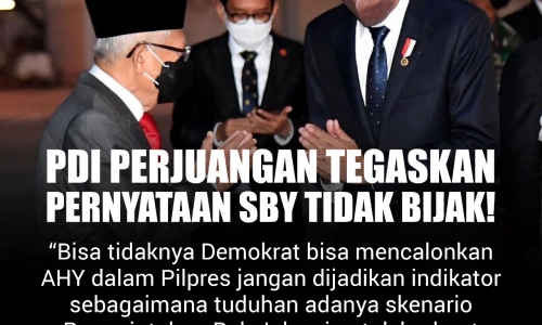 PDI Perjuangan Tegaskan Pernyataan SBY Tidak Bijak! (12/16)
