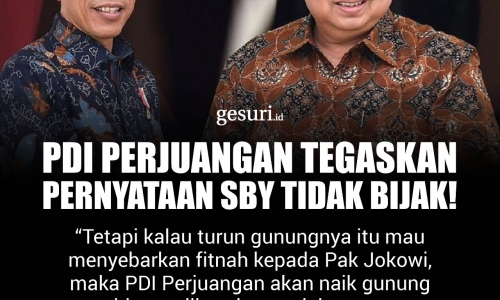 PDI Perjuangan Tegaskan Pernyataan SBY Tidak Bijak! (14/16)