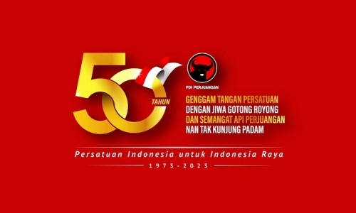 PDI Perjuangan 'Launching' Logo Resmi HUT 50 Tahun