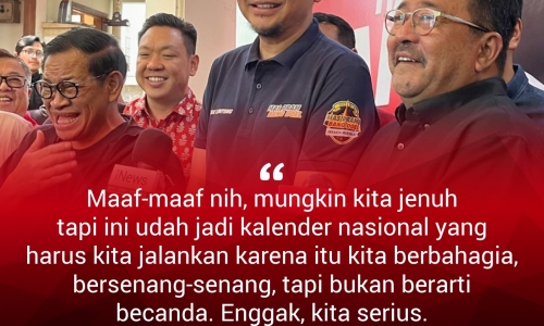 "Maaf-maaf nih mungkin kita jenuh..."