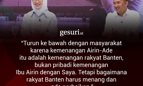 "Kemenangan Airin-Ade adalah kemenangan rakyat Banten..."