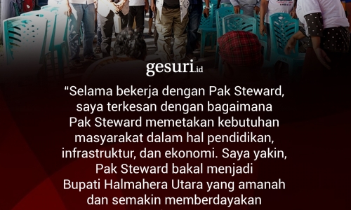 "Selama bekerja dengan Pak Steward, saya terkesan..."