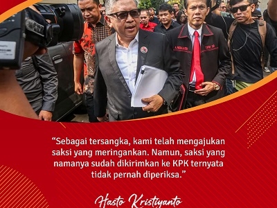 "Sebagai tersangka, kami telah mengajukan saksi..."