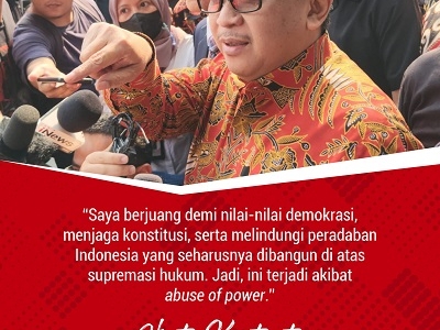 "Saya berjuang demi nilai-nilai demokrasi..."