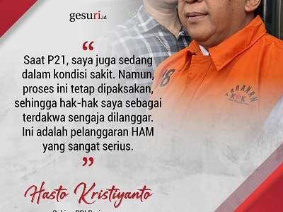 "Saat P21 saya juga sedang dalam kondisi sakit..."