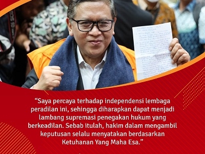 "Saya percaya terhadap independesi lembaga peradilan ini..." 