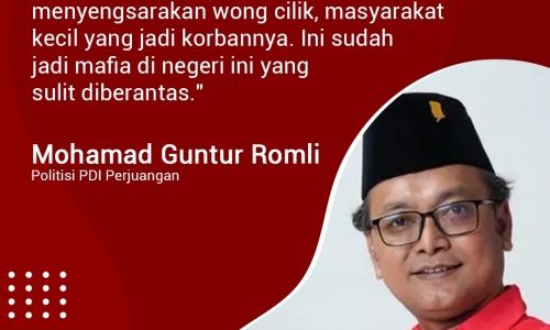 "PDI Perjuangan garda terdepan memberantas judi online..."