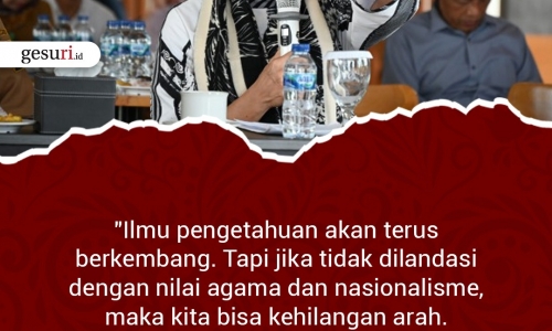 "Ilmu pengetahuan akan terus berkembang..."
