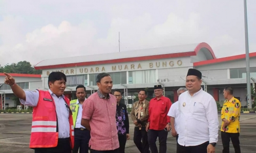 Edi Purwanto Sebut Kondisi Runway dan Apron Bandara Muara Bungo akan Segera Ditingkatkan 