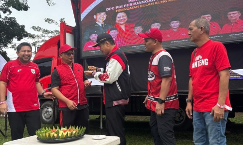 Penutupan Bulan Bung Karno, Banteng Banjarbaru Gelar Jalan Santai 