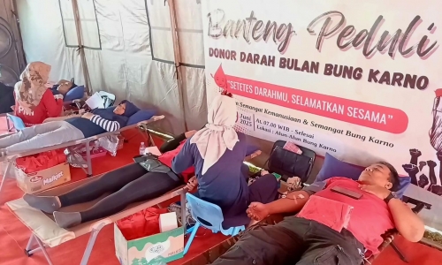 Perayaan Puncak Bulan Bung Karno, Banteng Kabupaten Semarang Gelar Donor Darah
