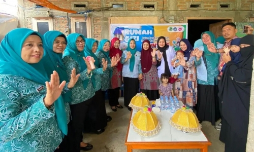 Lelie Sambut Baik PKK Turut Salurkan Bantuan Makanan Tambahan Untuk Cegah Stunting