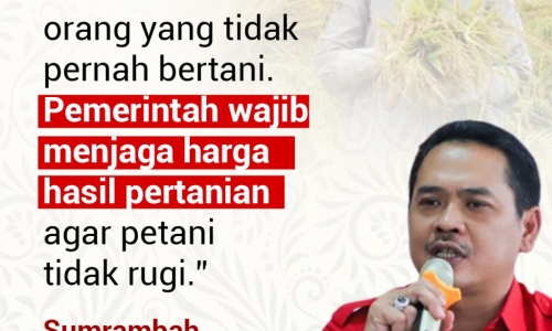 "Petani ini dituntut oleh orang yang tidak pernah bertani..."