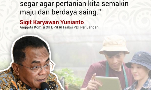 "Pertanian bukan sektor kuno, melainkan masa depan..."