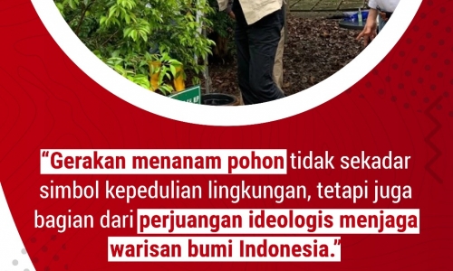 "Gerakan menanam pohon tidak sekadar simbol kepedulian lingkungan..."