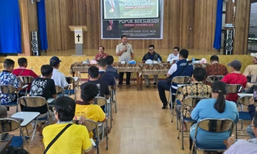 Paolus Hadi Ingatkan Distribusi Pupuk Bersubsidi Harus Tepat Sasaran