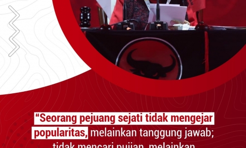 "Seorang pejuang sejati tidak mengejar popularitas.."