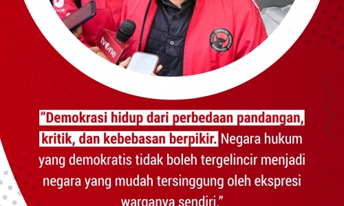 "Demokrasi hidup dari perbedaan pandangan.."