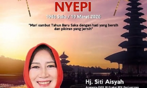 Siti Aisyah Ajak Jadikan Nyepi Momentum Perdalam Refleksi Diri dan Memperkuat Harmoni 