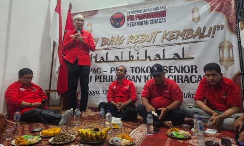 Di Halal Bihalal PAC PDI Perjuangan Ciracas, Dwi Rio Sambodo Ingatkan Kader Tetap Setia di Jalan Rakyat