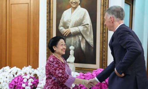 Megawati Soekarnoputri Terima Dubes Jerman Bahas Geopolitik