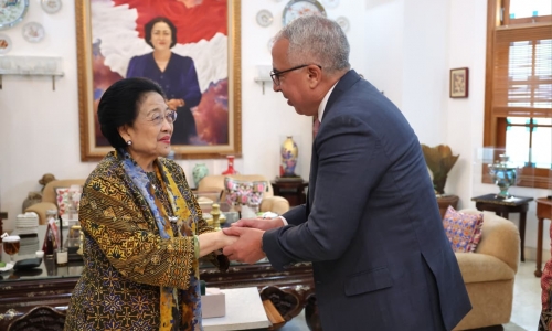 Megawati Soekarnoputri Terima Kunjungan Dubes Maroko