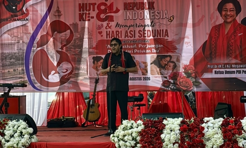 Peringati HUT ke-81 RI & Hari ASI Sedunia, PDI Perjuangan Jabar Gelar Gerakan Moral Tekan Stunting di Sukabumi