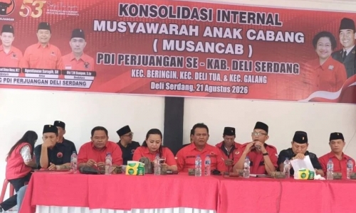 Perkuat Struktur Partai, DPC PDI Perjuangan Deli Serdang Gelar Musancab di Beringin dan Galang