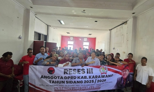Reses III, Anggota DPRD Karawang Natala Sumedha Serap Aspirasi Masyarakat Karawang Barat