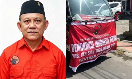 Kerahkan Tiga Armada Air, PDI Perjuangan Sitaro Bantu Warga Hadapi Krisis Air Bersih