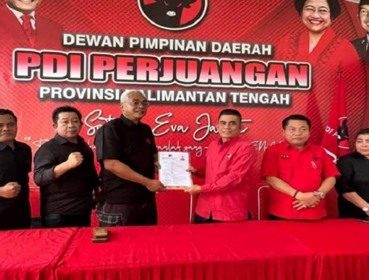 Jubair Arifin Resmi Mendaftarkan Diri Maju Pilkada Kobar ke DPD PDI Perjuangan Kalteng
