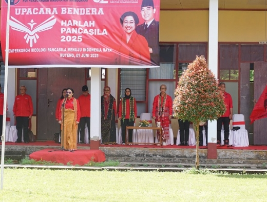 Bintang Puspayoga Pimpin Upacara Peringatan Hari Lahir Pancasila di Kabupaten Manggarai Propinsi NTT