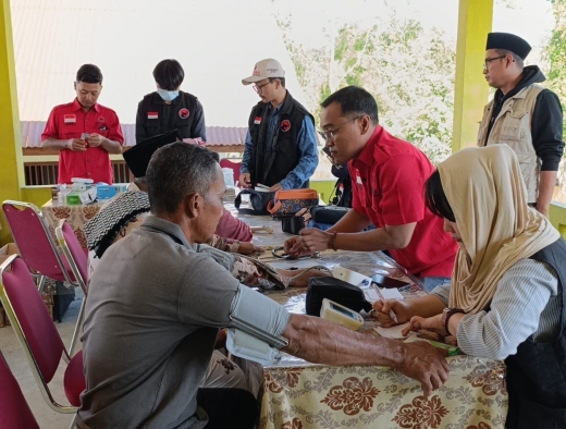 Banteng Aceh Barat Gelar Pemeriksaan Kesehatan dan Pengobatan Gratis