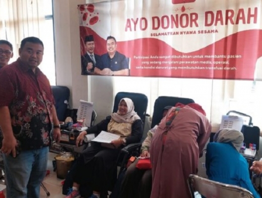 Yudha Puja Turnawan Kembali Gelar Donor Darah Dirangkaikan dengan Pelayanan Adminduk