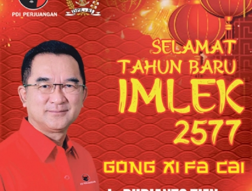 Rudianto Tjen Harap Momentum Imlek Berdampak Ekonomi Nyata Bagi Pedagang Kecil dan Pelaku Usaha Lokal