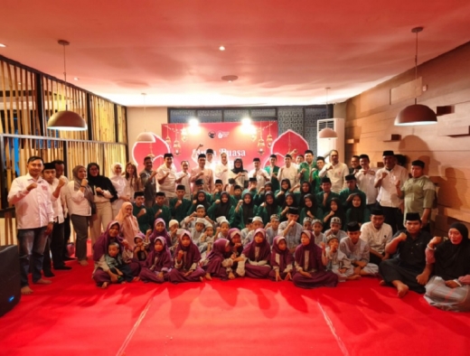 Taruna Merah Putih Sulsel Bubker dengan Ratusan Anak Panti Asuhan di Makassar