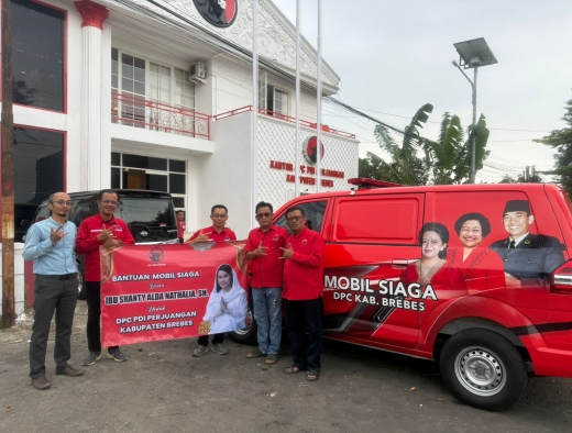 Banteng Brebes Terima Bantuan Satu Unit Mobil Siaga dari Shanty Alda