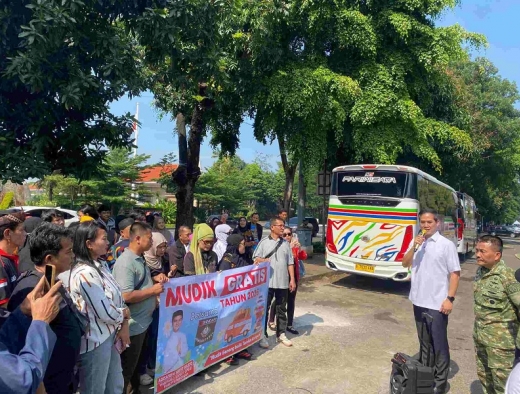 Mudik Gratis, Adisatrya Suryo Sulisto Lepas 153 Perantau Asal Banyumas-Cilacap 