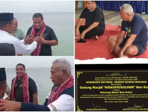 Komarudin Watubun Resmikan Masjid Hidayatusolihin, Tegaskan Komitmen Bagi Warga Kei