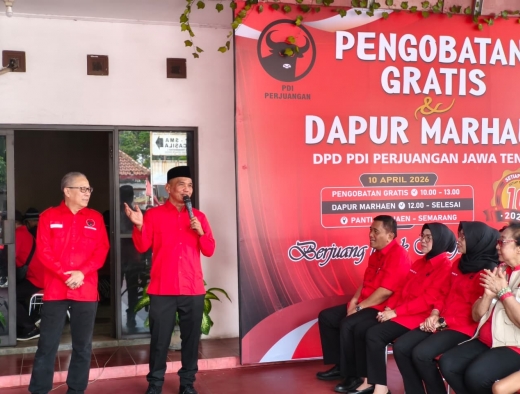 Banteng Jateng Resmi Luncurkan Program Pengobatan Gratis dan Dapur Marhaen